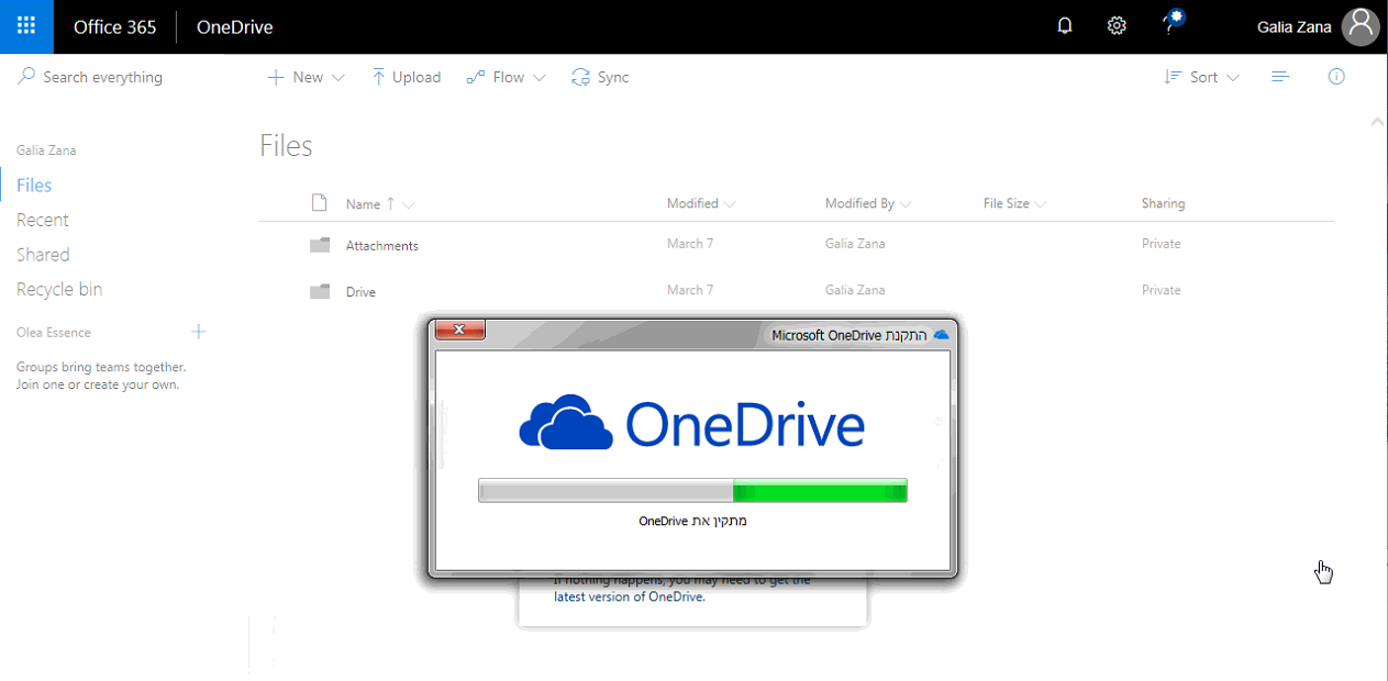 OneDrive Installation